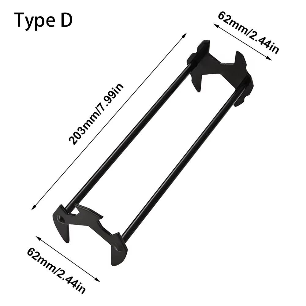 1ks Čtyřhranný šestihranný klíč na opravu žlabových trubek Klíč Instalatérský nástroj Odolný klíč na dřez