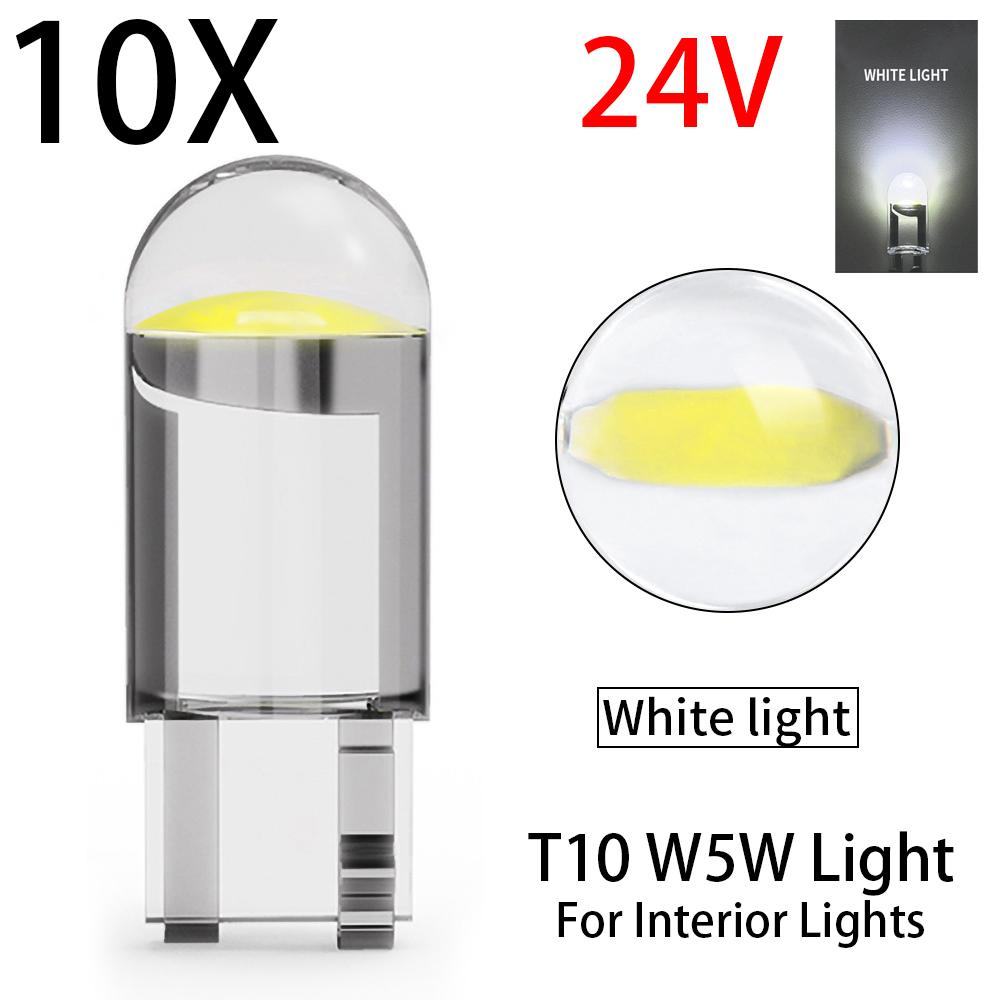 10pcs Car LED Lights 1156 BA15S COB*12SMD Truck DRL Daytime Running Lamp 1157 BAY15D Brake Stop Signal Bulbs 24V Accessories T10 Bulbs 7