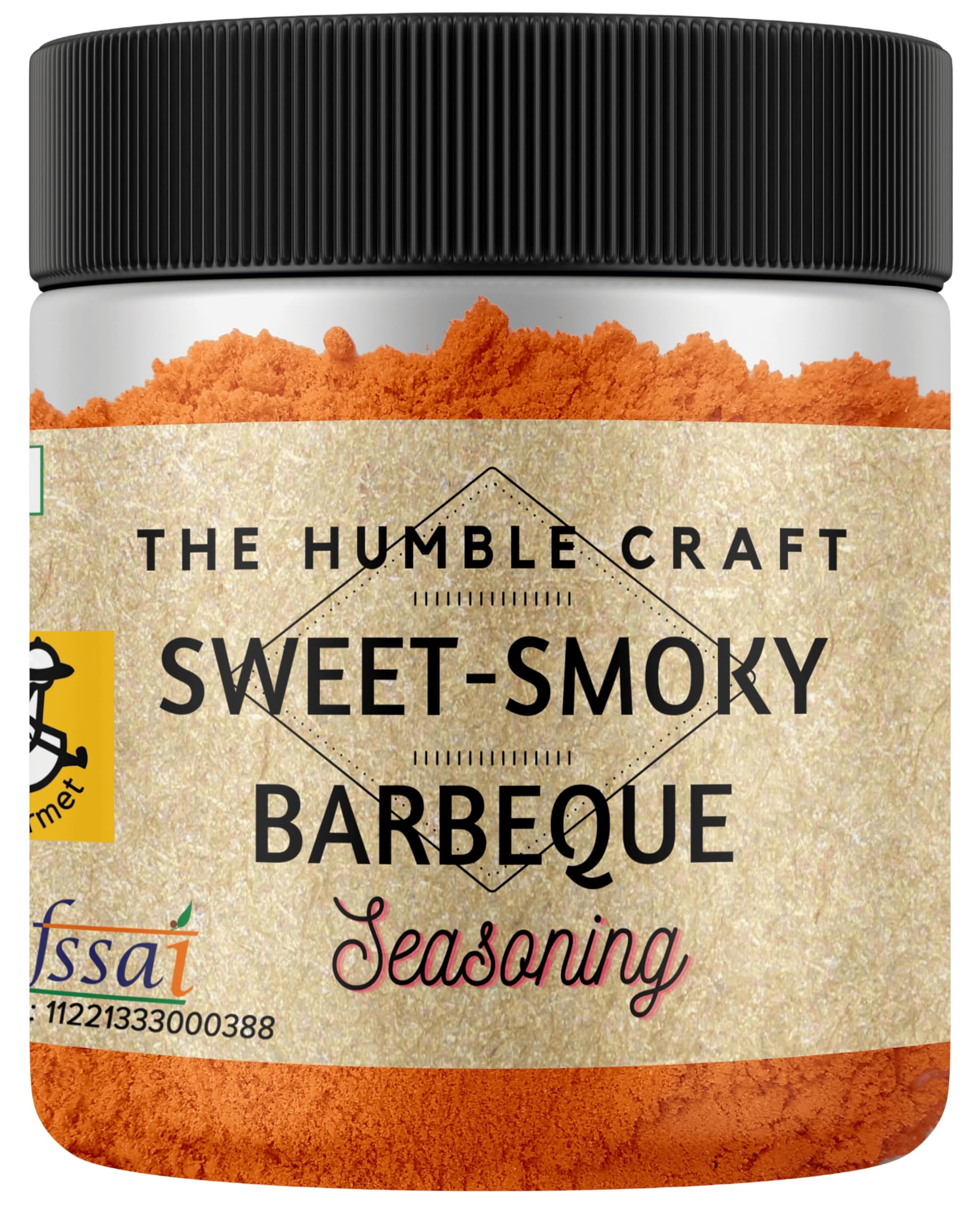 The Humble Craft Sweet Smoky Barbeque BBQ Seasoning - Popcorn Seasoning Powder, BBQ Rub, Chicken - Smoked & Paprika Flavour - 250gms