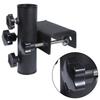 Stable Metal Balcony Railing Mount Parasol Bracket For Outdoor Sun Umbrella Holder With Quick Screw Lock Mechanism