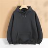 Autumn/Winter Pearl Series Fleece Hooded Dropped Shoulder Sweater, Casual Long Sleeved Couple Clothes,Trendy Brand  Unisex