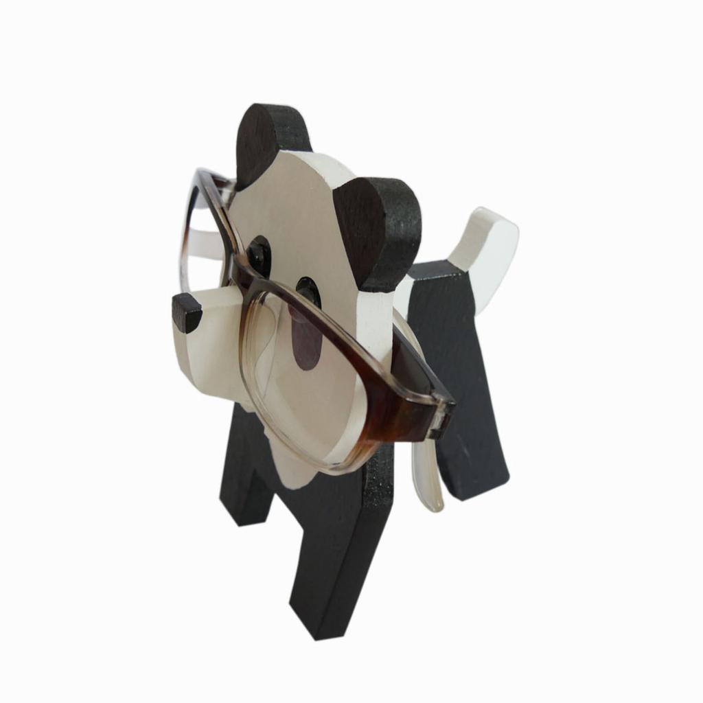 Eyeglass Holder Wooden Animal Eyeglass Stand for Home Office Desk Decor Panda Style