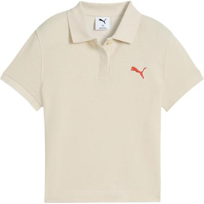 Ess Logo Premium Retro Sports College Style Embroidered Slim Fit Short Sleeve Polo Shirt Women Polo Shirts Snow-White 632929-87