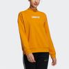 adidas Neo Oct Sweat Embroidered Logo Half-Zip Fitted Pullover Hoodie Women Hoodie Orange H16305