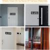 4 Pack- Please Keep Door Closed Signs Self-Adhesive, 8x3Inch Acrylic Keep Door Closed Sign for Business Store, Shop, Cafe, Office, Restaurant