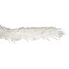 Coupon de fausse fourrure - Blanc - 60 x 10 cm - Poils longs - Achat au mètre