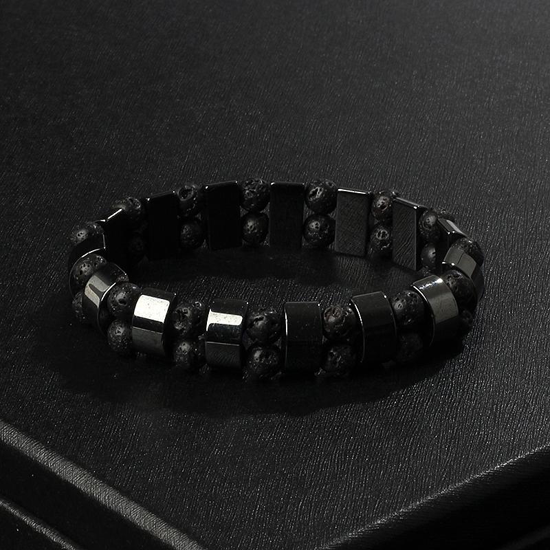 Fashion Wave Hematite Magnetic Bracelet Men Original Beaded Hematite Energy Bracelets for Women Positive Energy Jewelry Pulsera