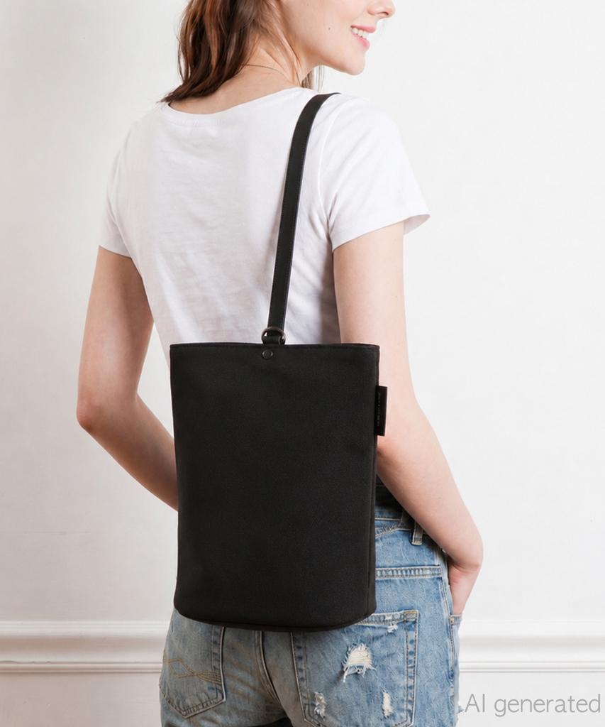 Bedford11Th Noir Bucket Shoulder Bag [Black Combo]