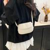 2025 Summer New Korean Retro Ins Red Saddle Bag Crossbody Small Bag Women's Versatile Simple Mobile Phone Bag