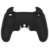 PlayVital Silicone Cover for PS5 Cute Controller Cover Skin Protector with Thumb Grip Caps Touchpad Stickers Controller, (Demon Style) & [Black]