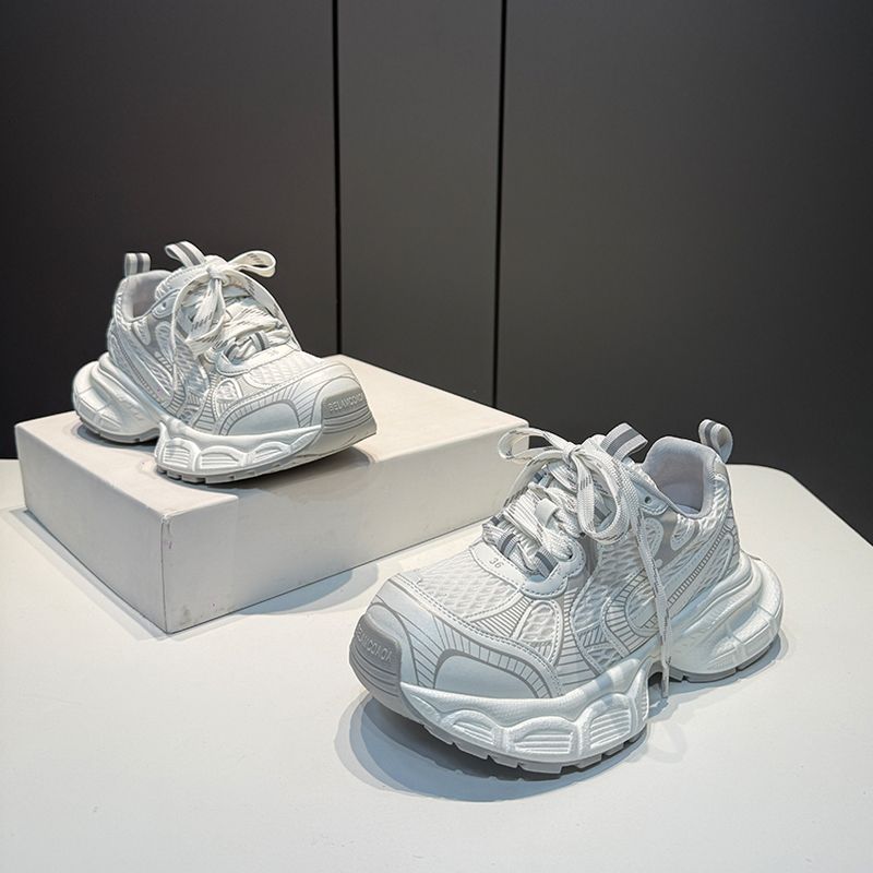 Locomotive Fried Street Dad Shoes Spring and Summer New Muffin Bottom Fashion Lace-up Casual Shoes