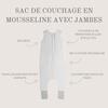 Muslin Footed Sleeping Bag S (1-2 Years) Gray