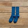 1 Pair Women Cotton Loose Socks Autumn Winter Knitting Solid Color Long Black Pink Korean Japanese Student Girls Stockings Retro