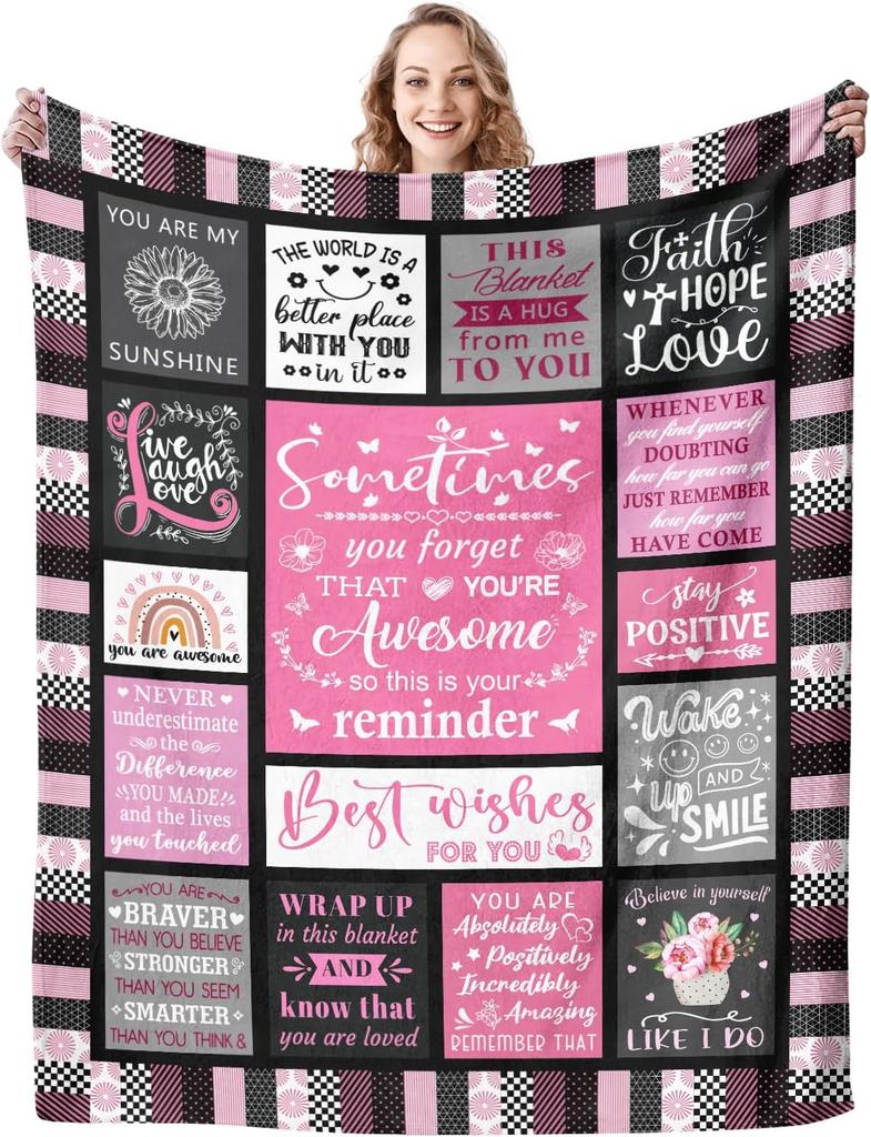 Inspirational Christian Throw Blanket for Women  Men  Soft Warm Religious Gift X