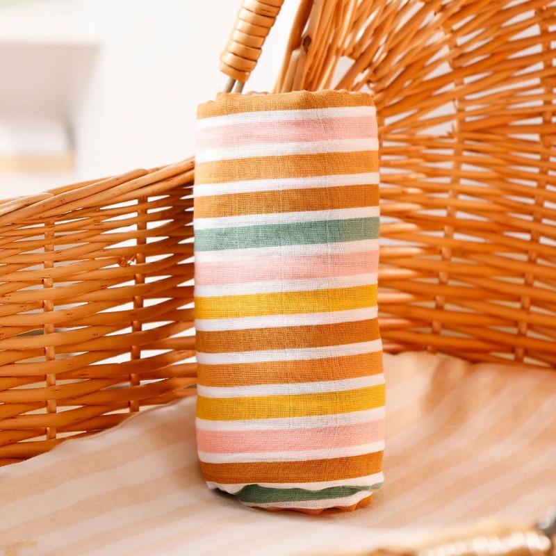 Kangobaby #My Soft Life# 2026 New 100% Cotton Baby Muslin Swaddle Blanket Breathable Newborn Wrap Infant Bath Towel