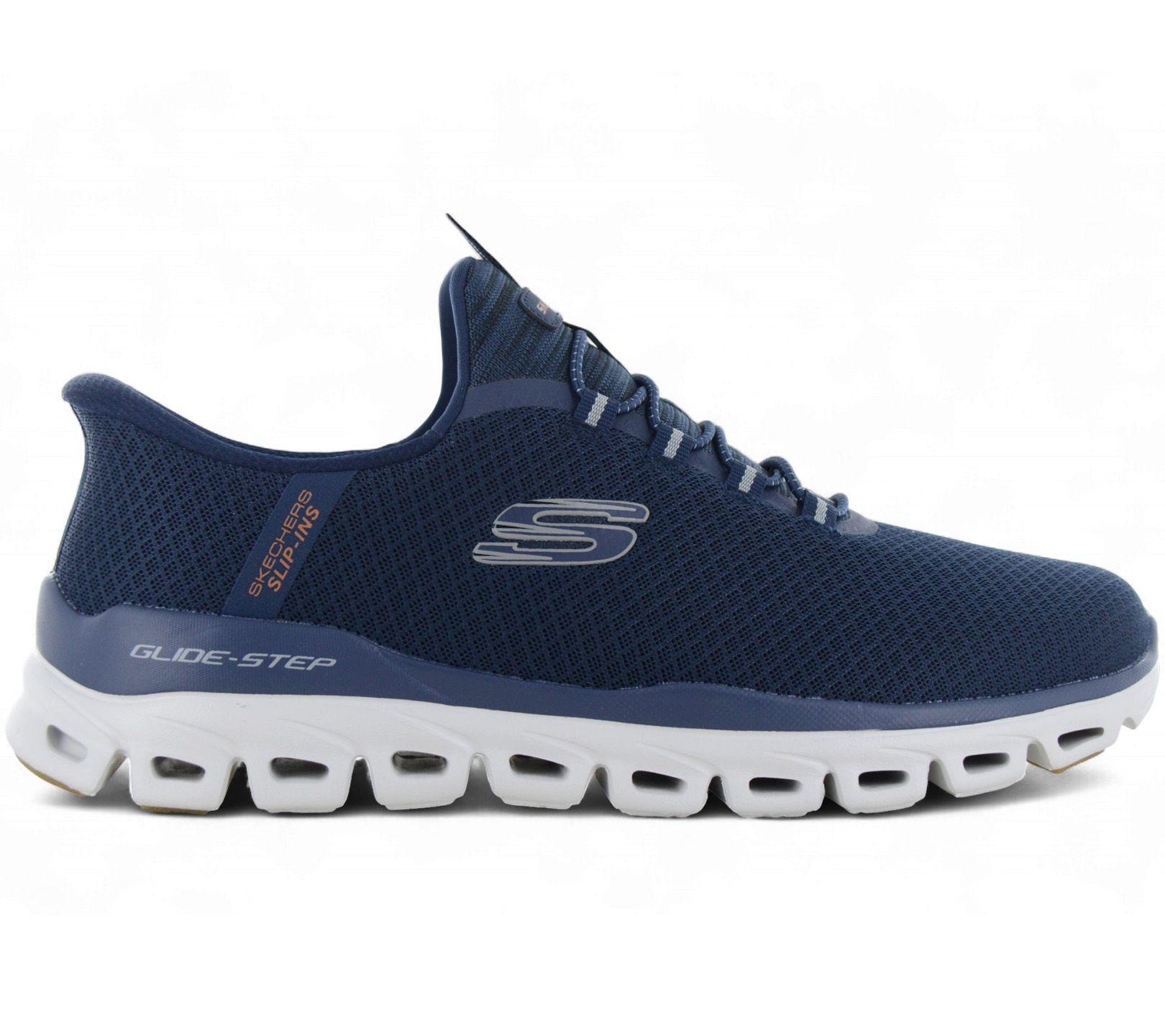 

Skechers Слипоны: Glide-Step - Ноксус - Мужские кроссовки Синий 233010-NVY ОРИГИНАЛ EU 46 US 12