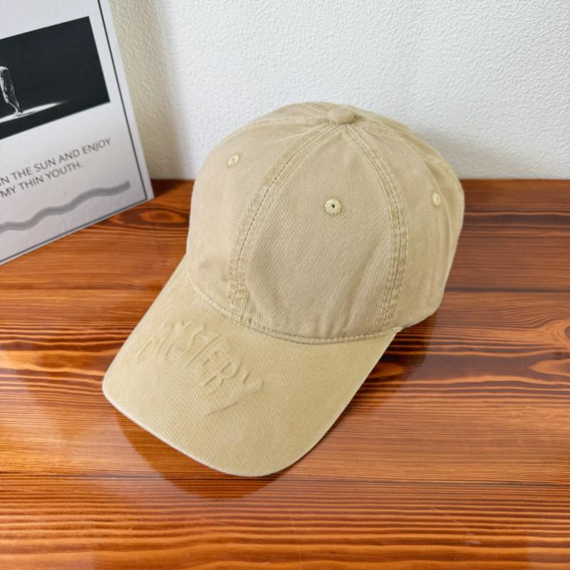 Cap Baseball Cotton With Emblem Design For Spring Sun Fashionable Protection