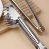 Thickened Stainless Steel Double-Tooth Food Tongs
