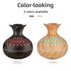 Aroma Diffuser with Wooden Finish, Ultrasonic Essential Oil Diffuser & Humidifier, LED Night Light, Quiet Air Freshener for Home Bedroom Office Sp