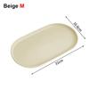 1Pcs New Stackable Fruit Plate Smooth Edge Oval Shaped Dessert Tray Reusable S/M/L Food Serving Tray for Home Kitchen