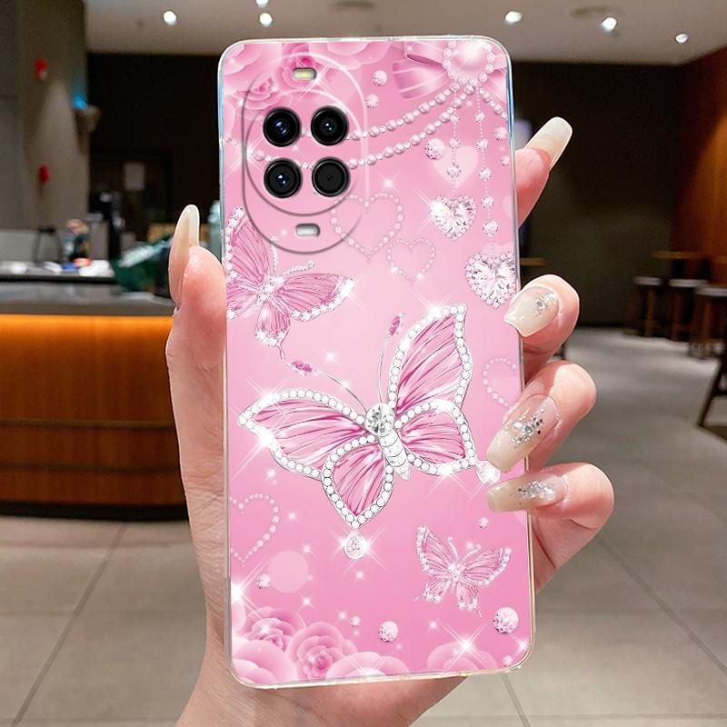 Nova14 Case Clear Luxury Fashion Butterfly Flower Soft TPU Silicone Back Cover For Huawei Nova 14 Pro Transparent Phone Cases