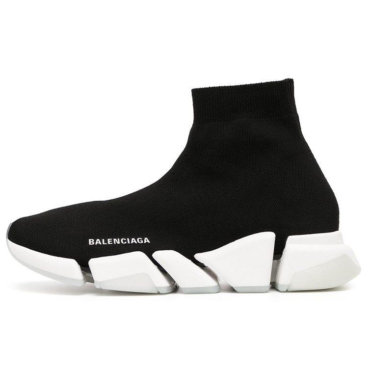 Balenciaga Speed 2.0 Stoff High-Top Freizeitschuhe Herren Schwarz 654020W2DI21091 43 black