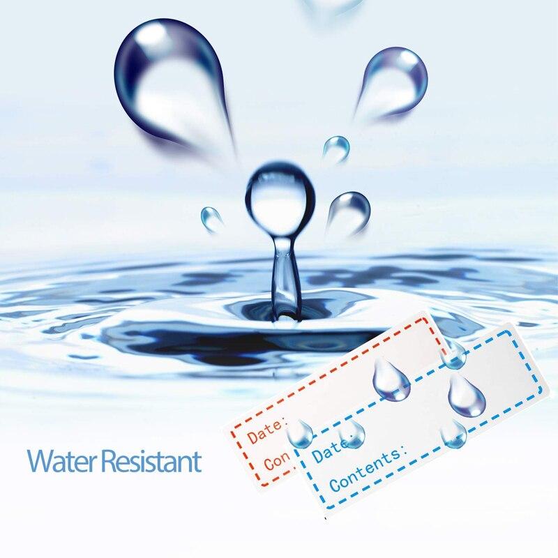 125 buc./rolă etichete autocolante pentru congelator pentru alimente 1x3 inch etichete auto-adezive pentru depozitare pentru frigider pentru alimente, curățare ușoară, fără reziduuri