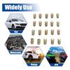 20 Pcs Brake Line Nut Fittings M10 X 1mm Metric Brake Line Invert Flare Fitting for 3/16" Brake Line Tubing