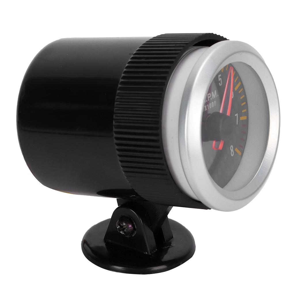 Drehzahlmesser 52mm2.05in 0?8000 U/min Kohlefaser-Panel Zeiger 12V Universal für 4 6 8 Zylinder