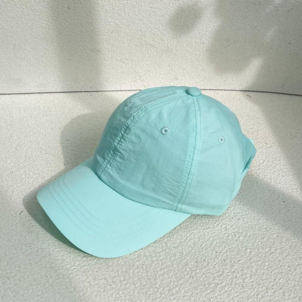 Solid Color Solid Color Sun Hat Korean Style Peaked Cap Quick-Drying Baseball Cap  Sports