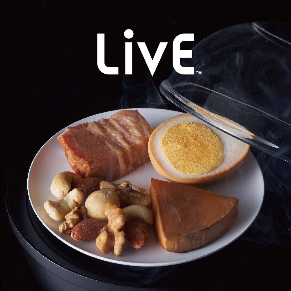 Doshisha LivE Quick Smoker, Black, 12cm Diameter, Small, LCQS-S-02