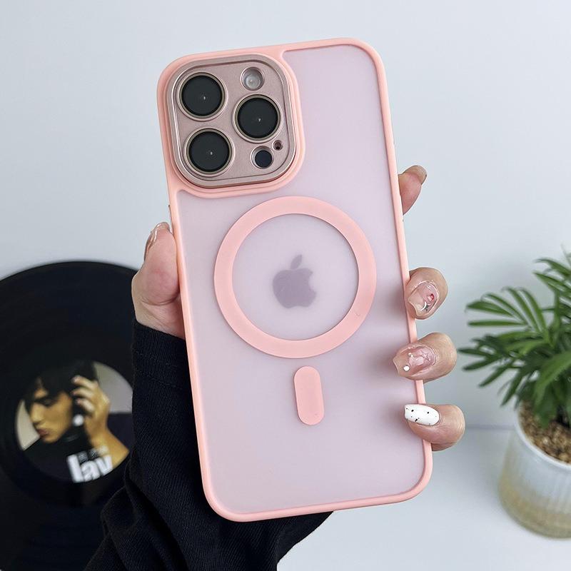 Matte Translucent Phone Case for iPhone 17 Air 16 15 14 13 12 11 Pro Max Plus for Magsafe Wireless Charge Lens Protection Cover