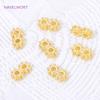 18K Gold Plated Brass 2/3 Holes Beads Separator For Necklace Making Accessories,Spacer Bar,DIY Jewelry Making Supplies