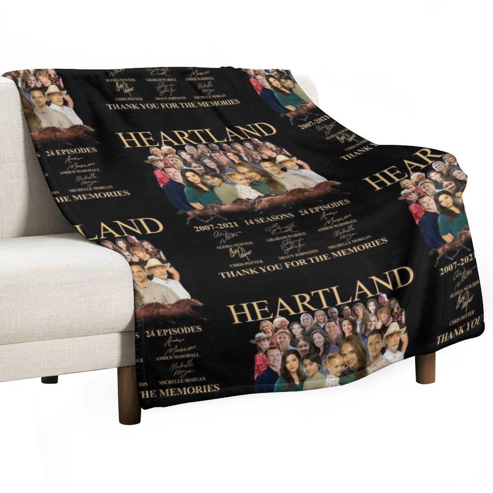 Signatures Of Heartland Thank You For The Memories Throw Blanket Winter beds Furry Flannels Decoratives Blankets 30x40in