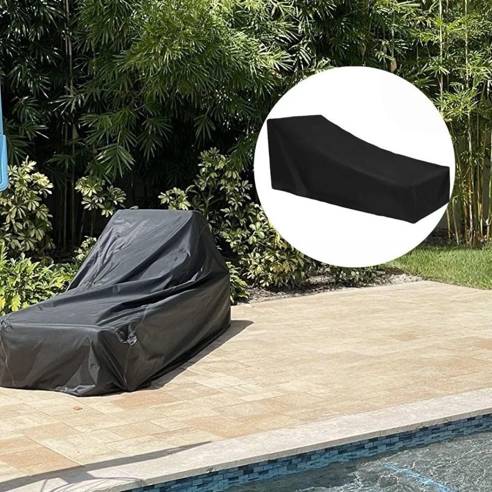 Full Coverage Chaise Lounge Cover UV Resistant Recliner Protective Cover Furniture Cover  Patio