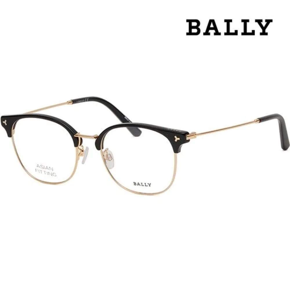 [Bally] Eyeglass Frames BY5038D 005 Classic Half-rimmed Semi-horn-rimmed