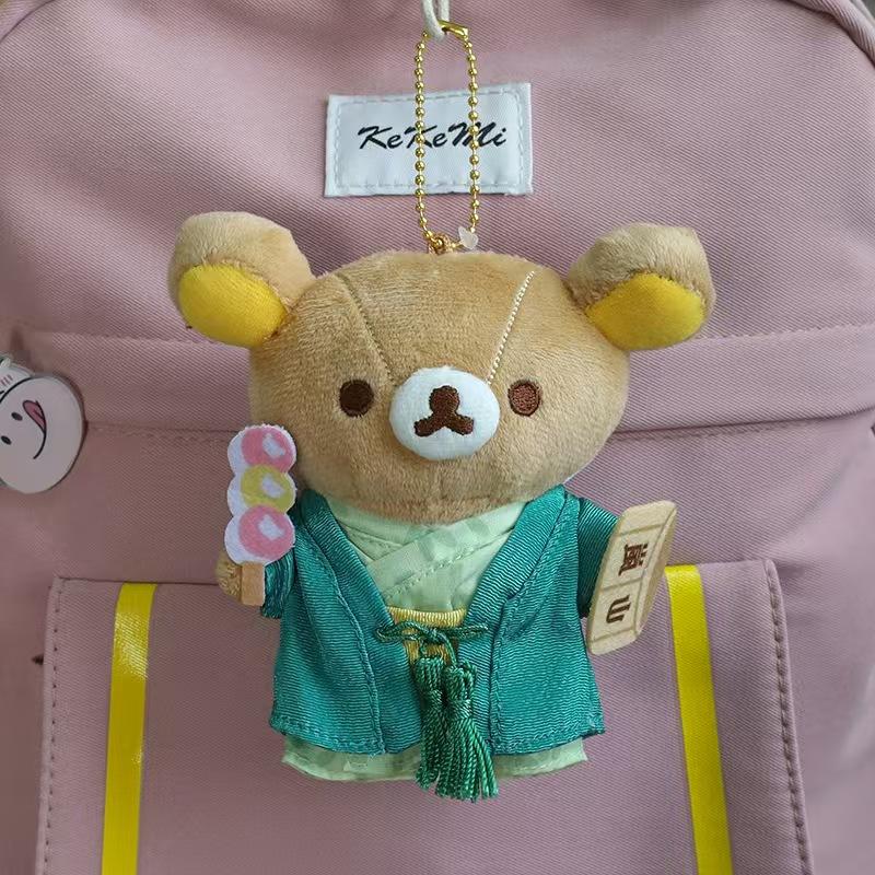 Rilakkuma Store Manager Series Plush Toys Cute Korilakkuma Plushie Keychain Chairoikoguma Bag Pendant Stuff Accessories For Gift