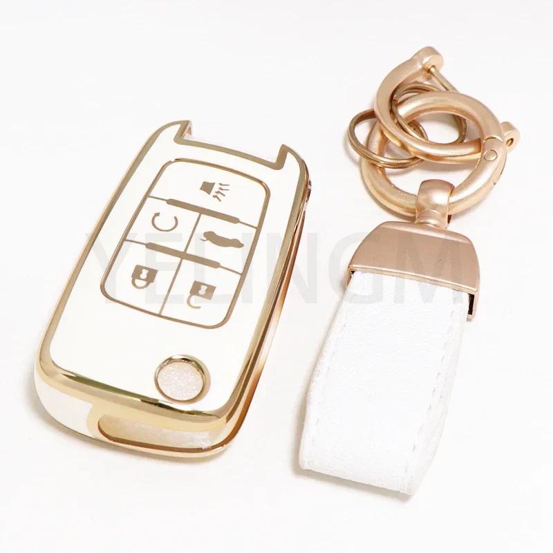 Husă TPU Smart Key Pentru Cheie Auto Chevrolet Fob pentru Chevrolet Chevy Cruze Malibu Camaro Aveo Equinox Impala Sonic 2 3 4 5 Butoane