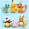 6pcs/set Pokemon Anime Figures Model Toys Charmander Psyduck Squirtle Kawaii Collect Doll Decoration Gift