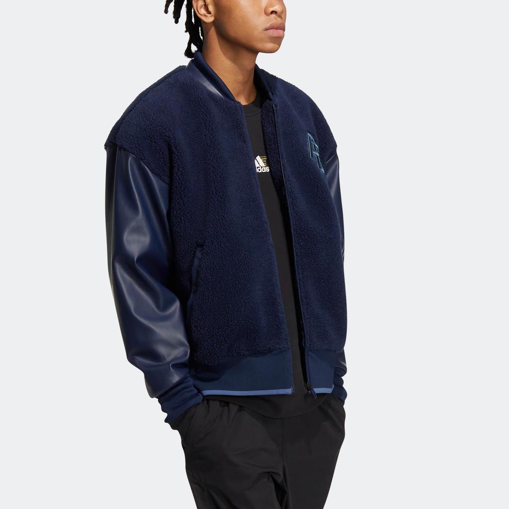 Adidas Monogramm Zip Jacke Herren Oberbekleidung Collegiate-Marineblau IB2726