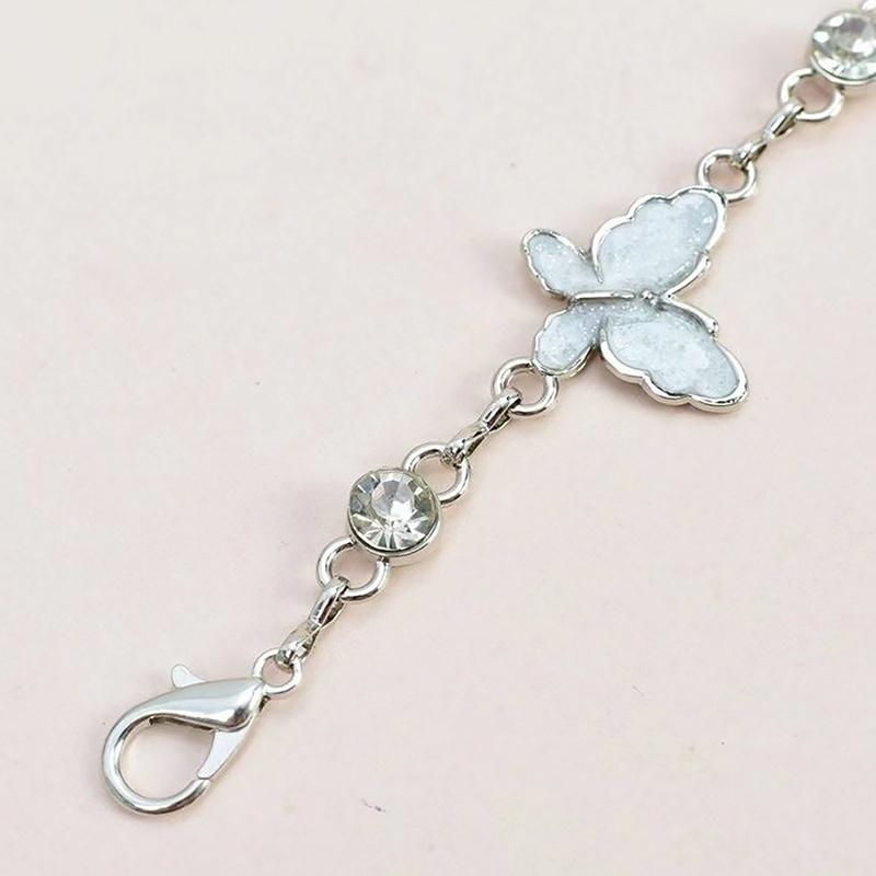Fashionable Single-Layer Retro Style Shiny Butterfly Waist Chain Women Body Chain Jewelry Dress Decor Clothing Accessories Gifts