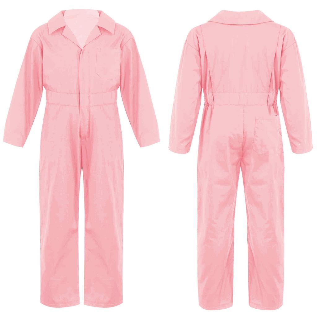 Copii Băieți Moda Mecanic Salopetă Mânecă lungă Fermoar Salopetă în față Costum Cosplay Combi