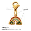 Retro-Stil Personalisierter Dreidimensionaler Relief-Sonne-Regenbogen-Hummer-Schnallen-Anhänger Vergoldet DIY Schmuckzubehör