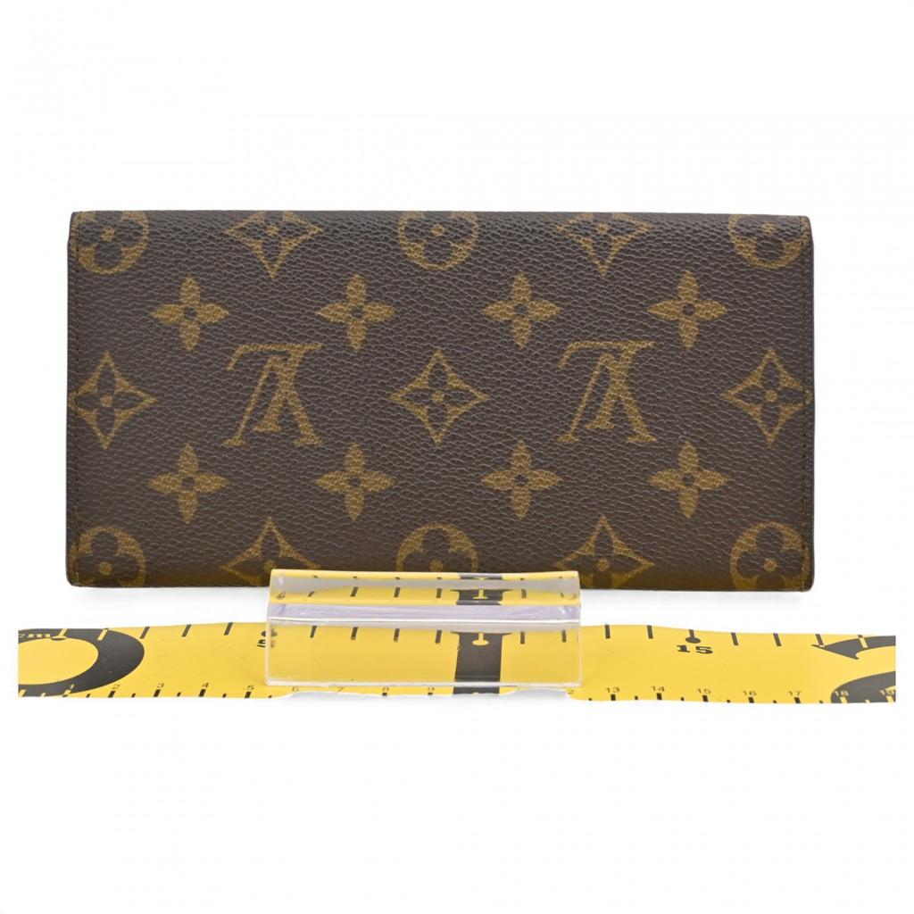 Auth LOUIS VUITTON Monogram Porte Billets Brieftasche lv9809dd