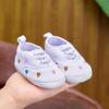 Embroidered Soft Sole Canvas Shoes for Baby Girls, Ages 0-1, Spring & Autumn Collection