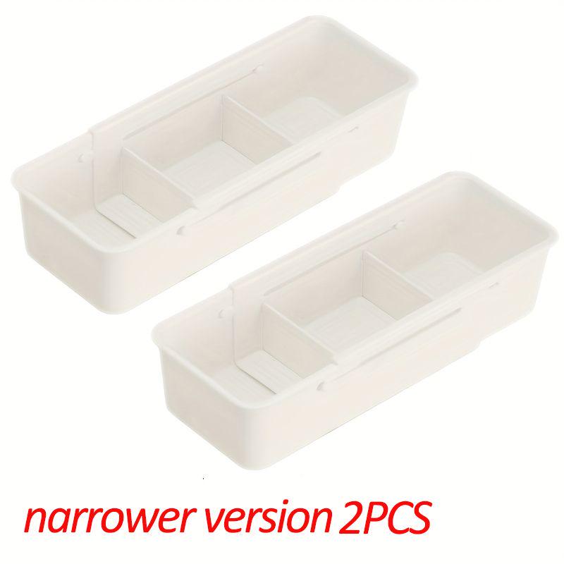 Expandable Storage Drawer Organizers Sliding Bin Plastic Desk Trays With Items Clothing Underwear Storage Kitchen Containers