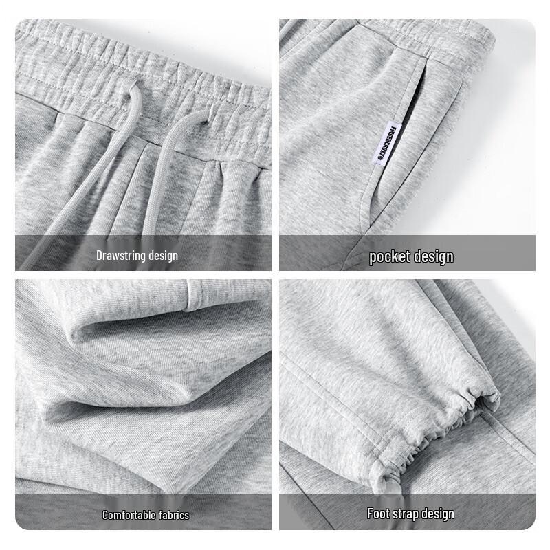 Fingercroxx Men's Pleated Loose Fit Casual Sweatpants