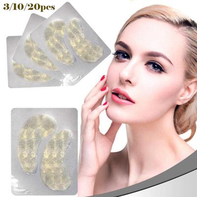 3/10/20 Stück feuchtigkeitsspendende Anti-Aging-Gold-Kollagen-Augenmaske, Augenklappen, Anti-Schwellungen, dunkle Augenringe, Pflege
