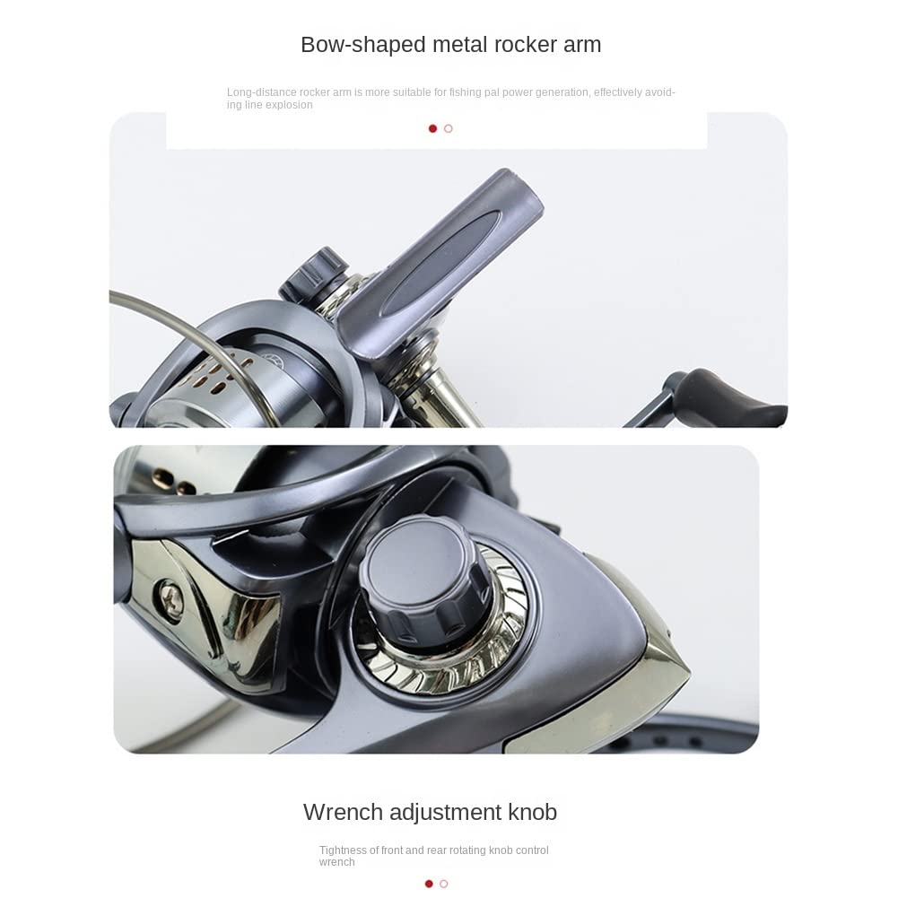 Limnyves Fishing Reel 2500S 6.4:1 Spinning Reel Double Handle Grip Fishing Gear Fishing Reel