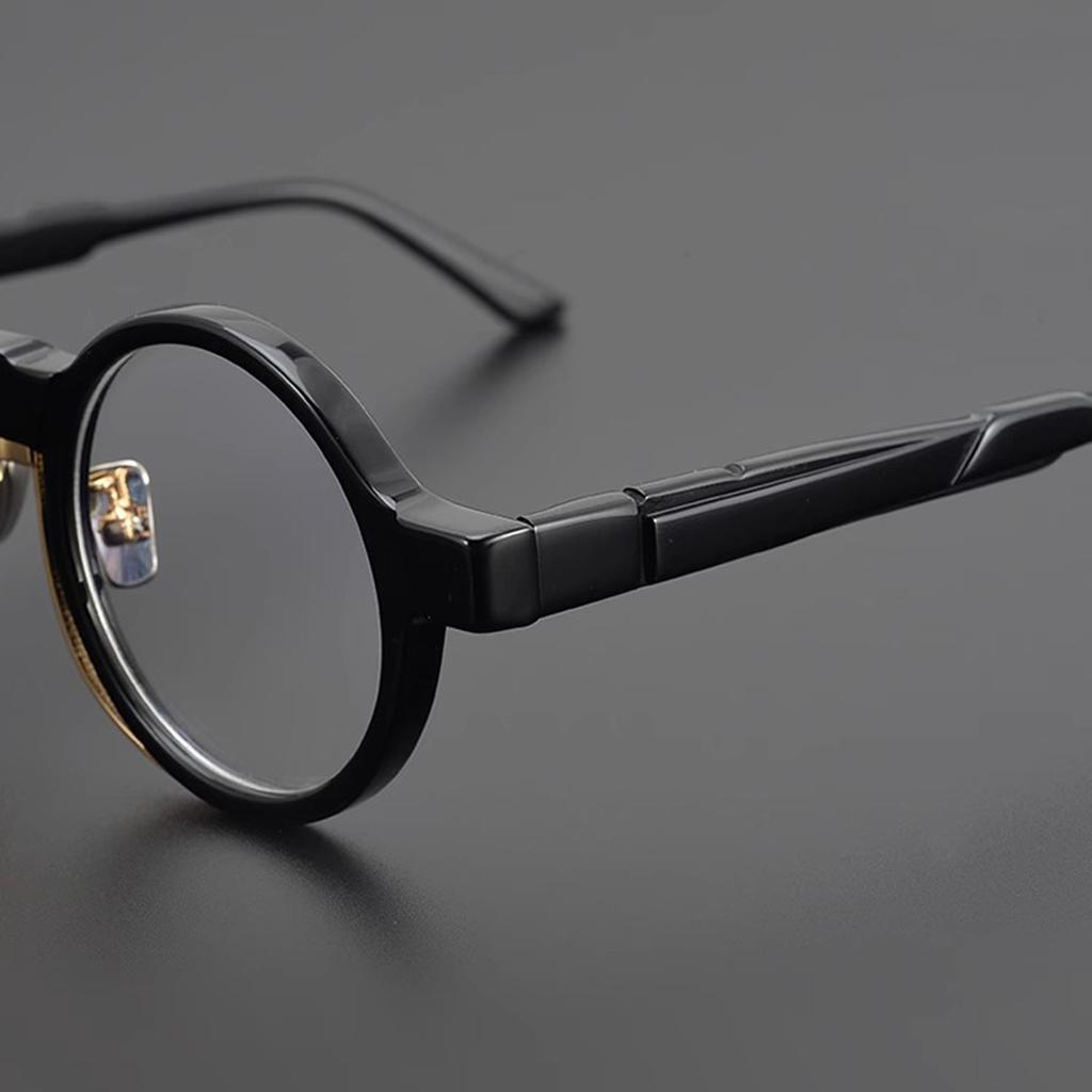 Vintage Round Acetate Optical Glasses Frames Handmade High-Grade for Men Women Punk Eyewear